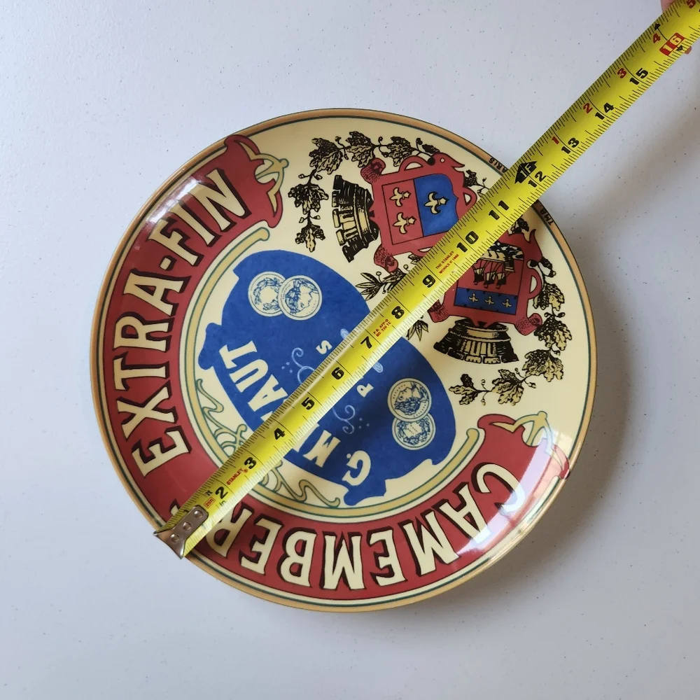 BIA Cordon Bleu Camembert Extra Fine Large Cheese Serving Plate Platter Vintage - Picture 3 of 4